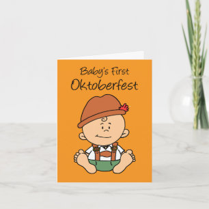 Baby's First Oktoberfest Holiday Card
