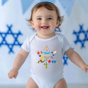 🍯 🍎🐟 Baby's First Rosh Hashanah Baby Bodysuit
