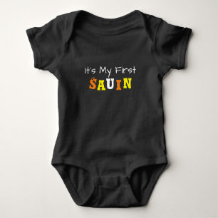 Baby's First Sauin, Samhain Alternate Spelling Baby Bodysuit