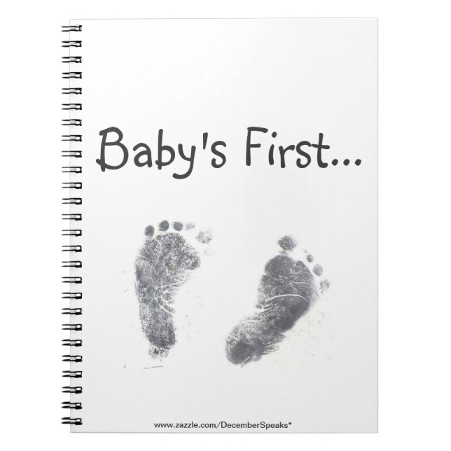 Baby's First... Spiral Notebook (Front)