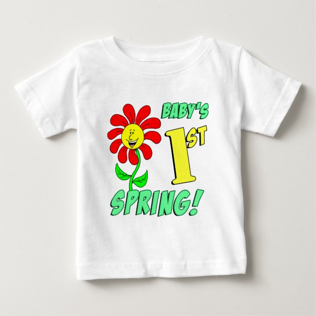 Baby's First Spring Baby T-Shirt (Front)