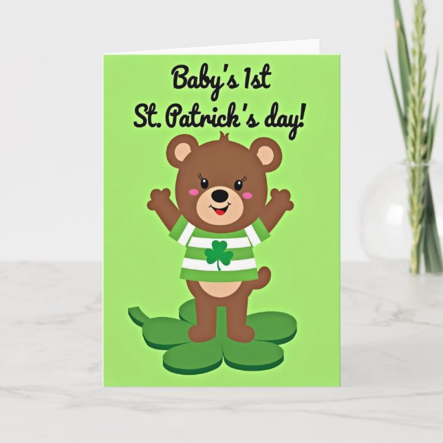 Babys First St Patricks Day Card (Front)