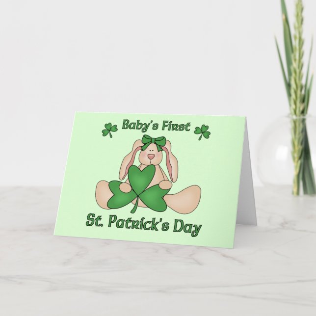 Baby's First St. Patrick's Day Card (Front)