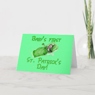 Baby's First St. Patrick's Day Tshirts Card