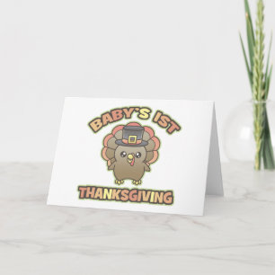 Baby's First Thanksgiving Greeting/Note Card