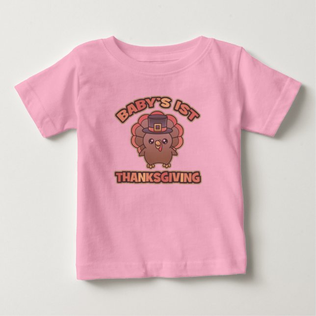 Baby's First Thanksgiving Infant T-Shirt (Front)