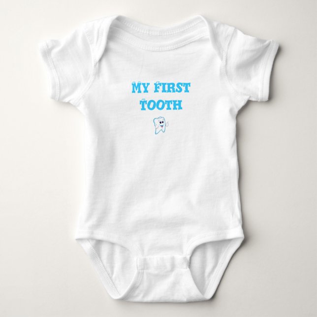 Baby's First Tooth Baby Bodysuit (Front)