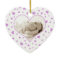 Baby's First Valentine's Day Photo Ornament Purple