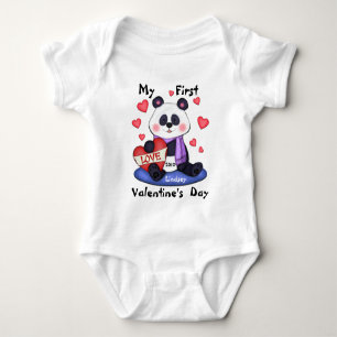Baby's First Valentine's Day T-Shirt Baby Bodysuit