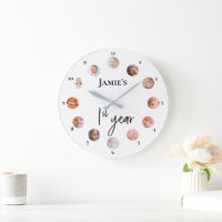 Baby's first year 12 months custom photos 