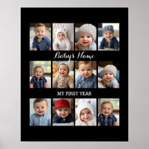 Baby's First Year Collage change background colour