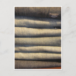 "Baby's got her blue jeans on..." Postcard