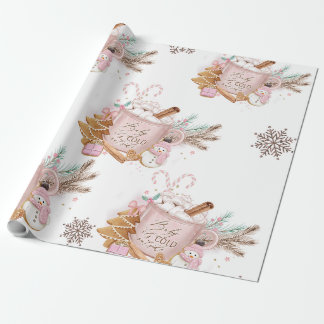 Baby's it's Cold outside wrapping paper| Gift Paper