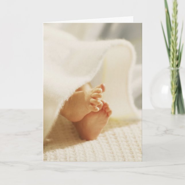 Baby's Little Feet Card (Front)
