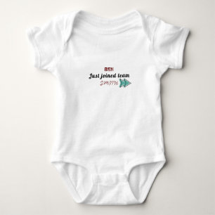 Baby's name just joined baby bodysuit