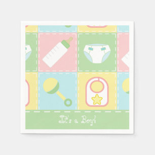 Baby's Quilt Baby Shower Napkins