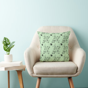 Baby's Room Green Throw Pillow