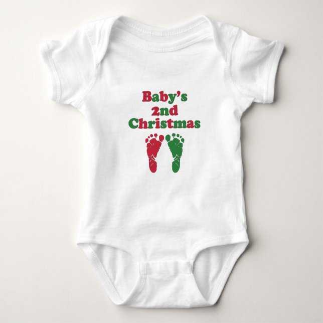 Baby's Second Christmas Baby Bodysuit (Front)