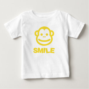 Baby's Smile T-shirt with cheeky monkey
