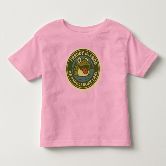 Baby's Tee Freddy Frog Tee of Paddleboat Lake (Front)