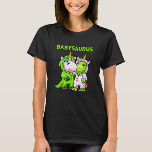 Babysaurus Father With Baby Son Or Daughter Partne T-Shirt