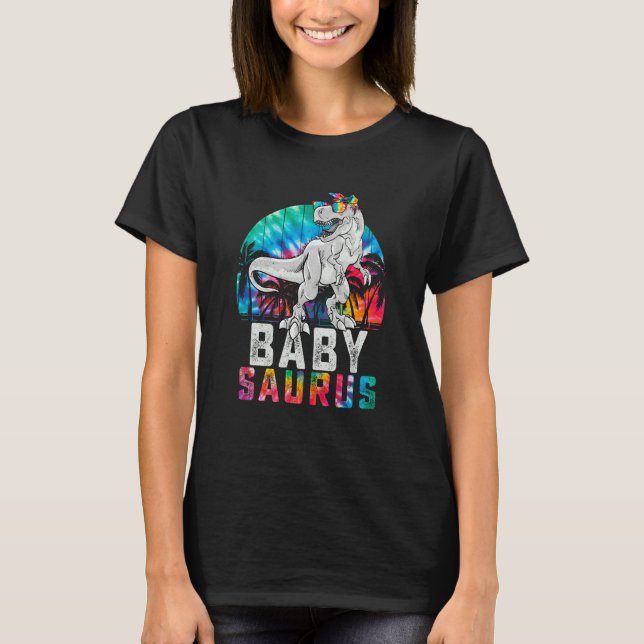 Babysaurus Rex Dinosaur Baby Saurus Family Matchin T-Shirt (Front)
