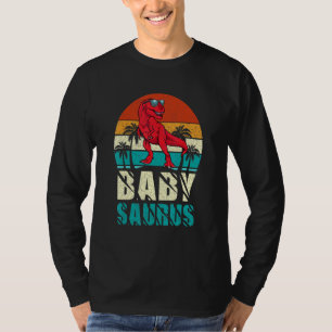 Babysaurus T Rex Dinosaur Baby Saurus Matching Fam T-Shirt