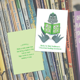 Babysaurus T-rex Green Books for Baby Enclosure Card