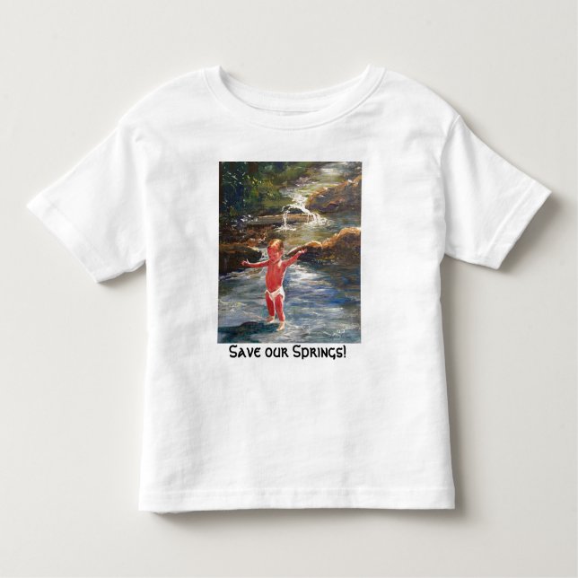 BabySha20x24, Save our Springs!, Sylvia LeDoux Toddler T-Shirt (Front)