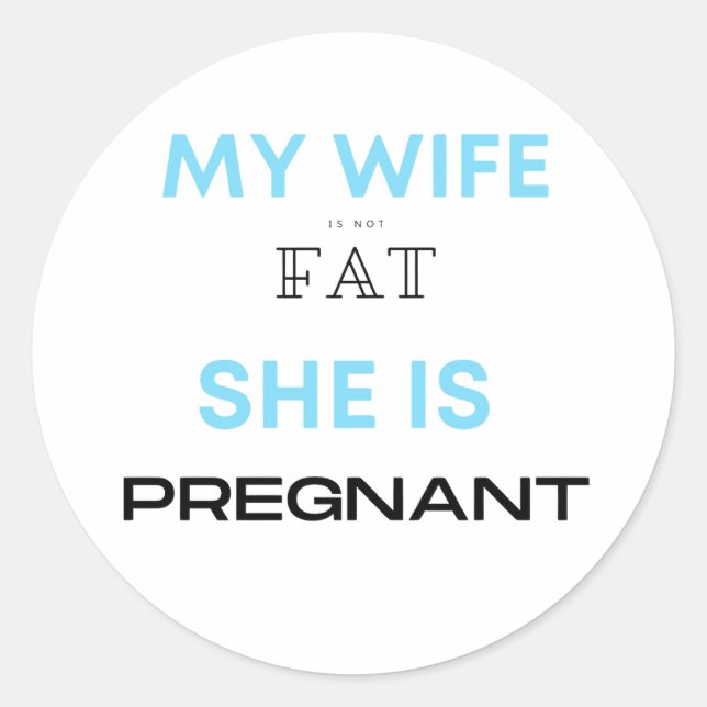 Babyshower Gifts for him Baby Announcement Gift Classic Round Sticker (Front)