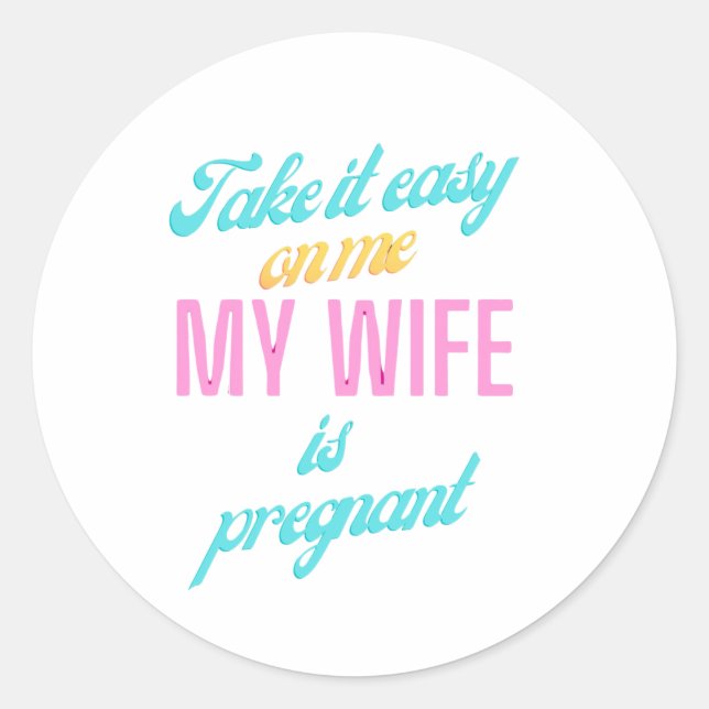 Babyshower Gifts for him Baby Announcement Gift Classic Round Sticker (Front)