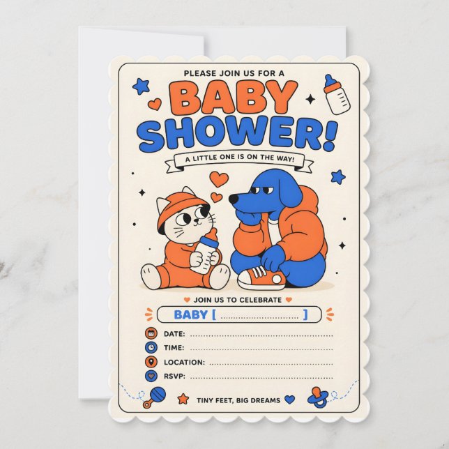 babyshower  invitation (Front)