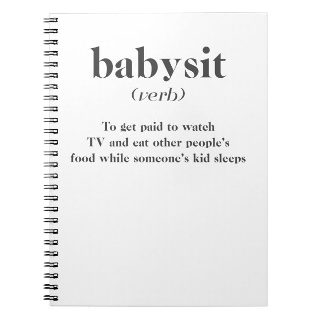 Babysit Notebook (Front)
