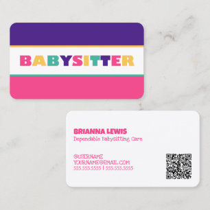 Babysitter Business Card