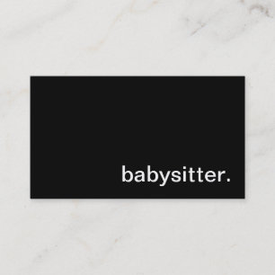 Babysitter Business Card