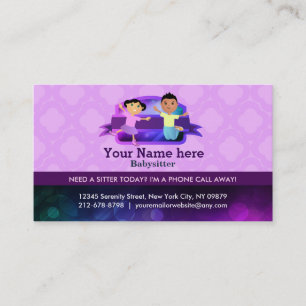 Babysitter Business Cards