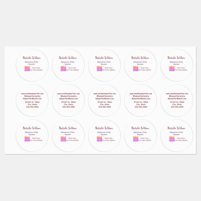 Babysitter child daycare nanny add name details q  (Sheet)