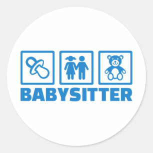 Babysitter Classic Round Sticker