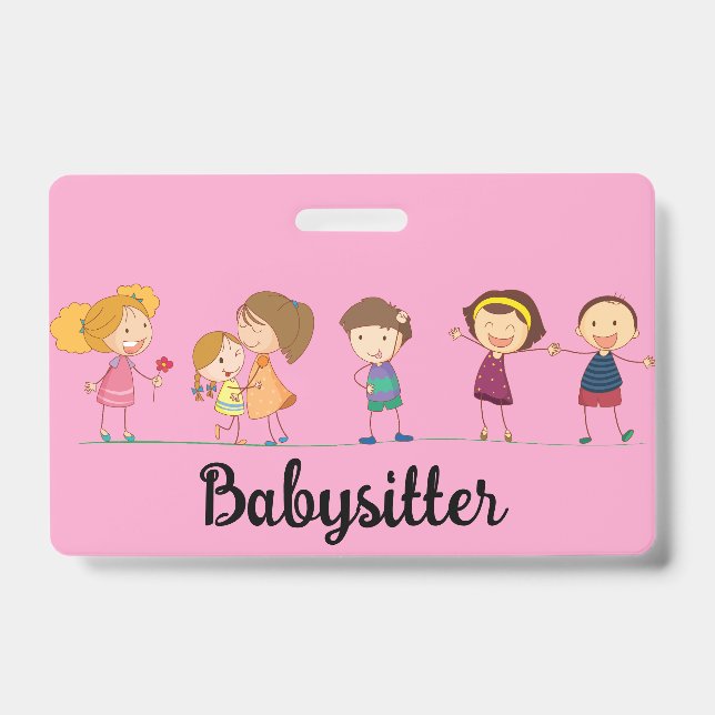 Babysitter ID Badge (Front)