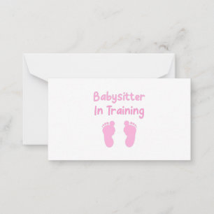 Babysitter In Training Card