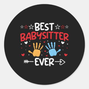 Babysitter Nanny Childcare Babysitting Classic Round Sticker
