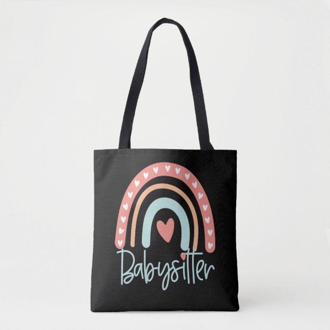 Babysitter Nanny Gift Tote Bag (Front)