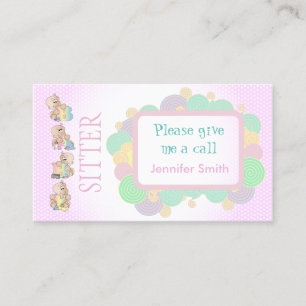 Babysitter Services Business Card