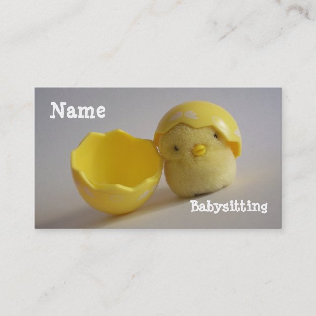 Babysitting Business Card (Front)