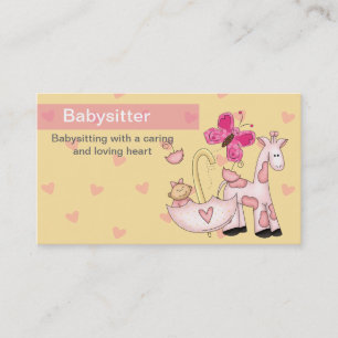 Babysitting Business Cards