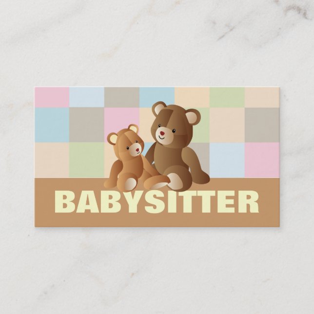 Babysitting business cards (Front)