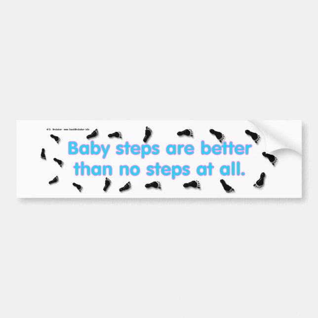 BabySteps Bumper Sticker (Front)