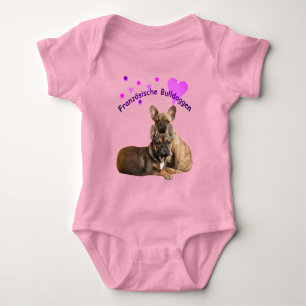 babystrampler french bulldoggen Best Friends Baby Bodysuit
