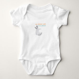 BabyThank you MOM & DAD-I am so cute- T Baby Bodysuit