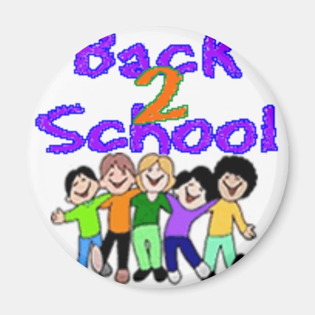 bac 2 skool magnet (Front)